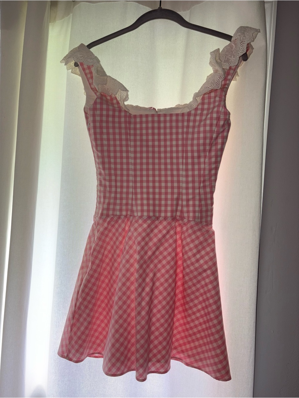House of CB Gingham Astra Ruffle Mini Dress - Picture 9 of 10
